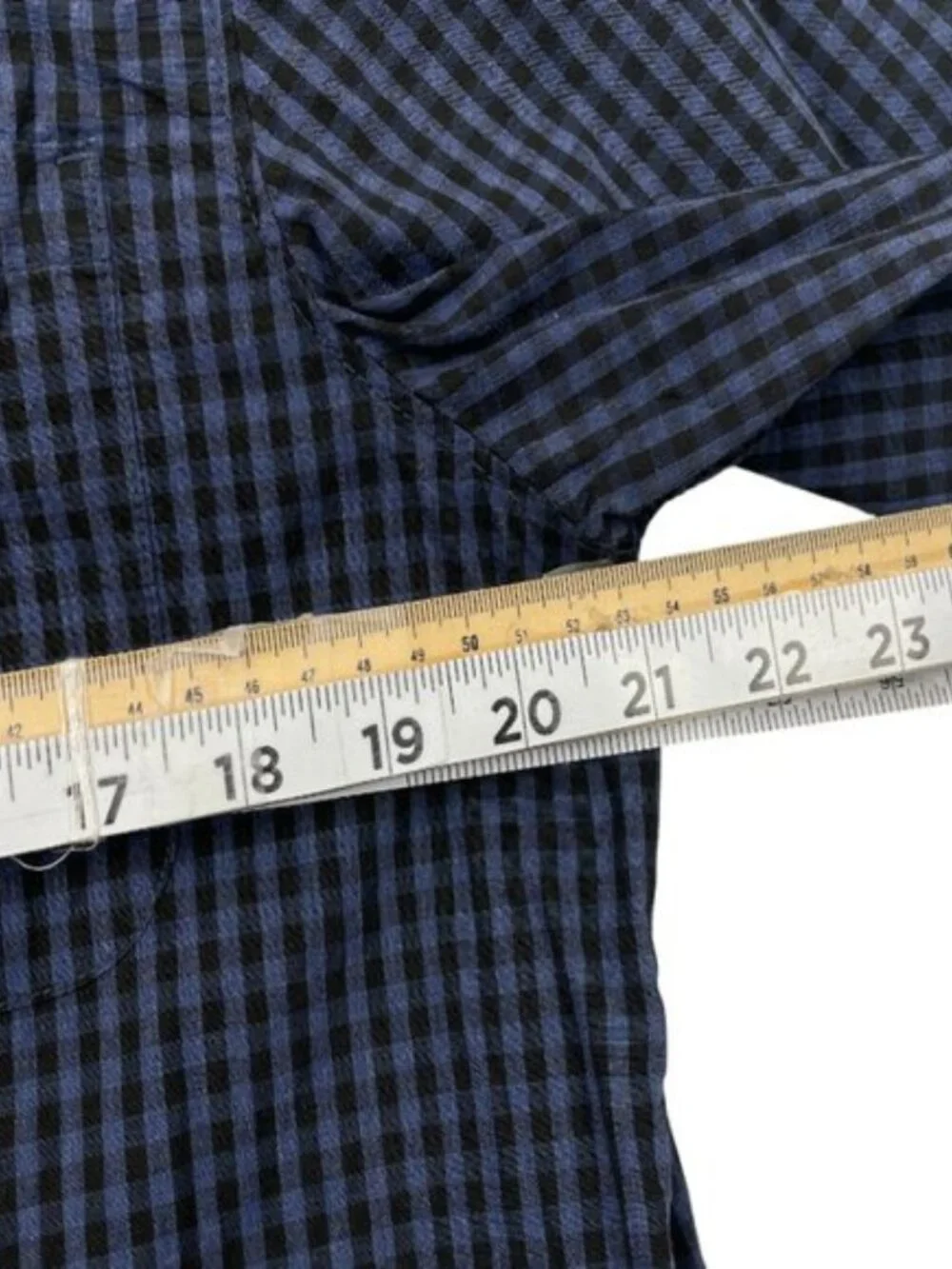 The North Face Blue Plaid Cotton Long Sleeve Button Down Shirt Men's M